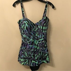 Swim by Chuck Handy Tie Front Bra Tankini